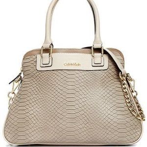 Washington Embossed Snake Satchel